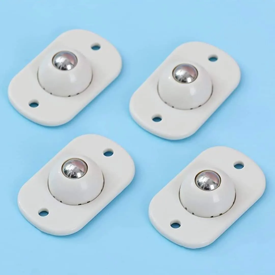 thumbnail image 2 of 4pcs Caster Wheels Small Wheels Adhesive Pulleys Stick On Wheels For Trash Bin Box 2 of 9