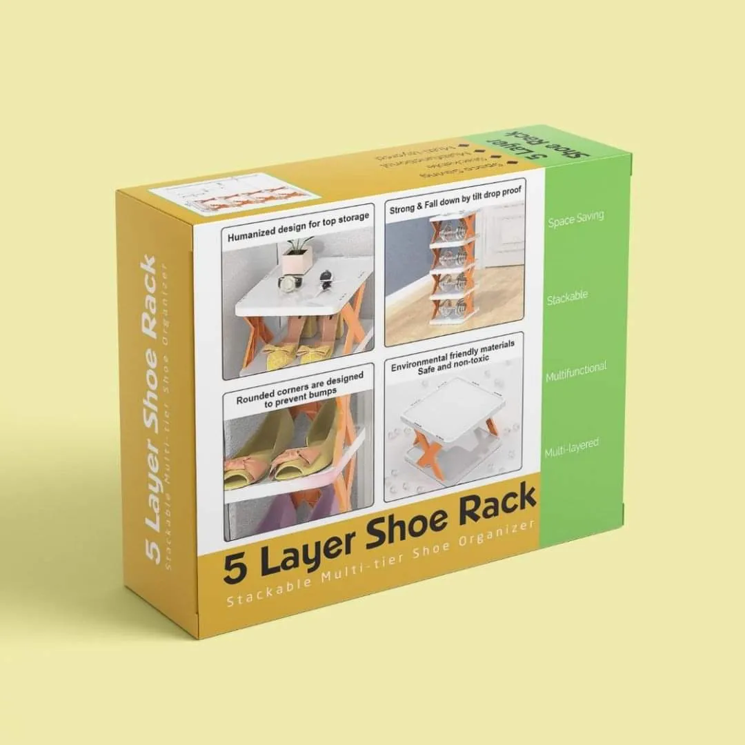 5 layer multifunctional Shoe Rack