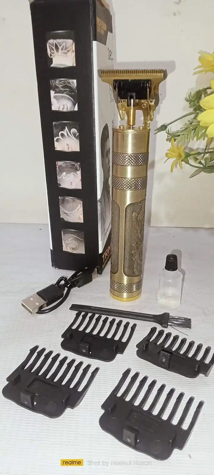 Fixed Battery USB Charging system t9 trimmer