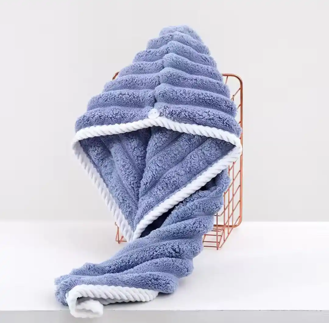 Micro fiber hair towel (Blue colour)