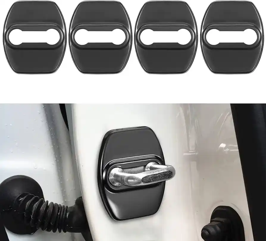 4 Pcs  Silicon  Car Door Lock Protective Cover