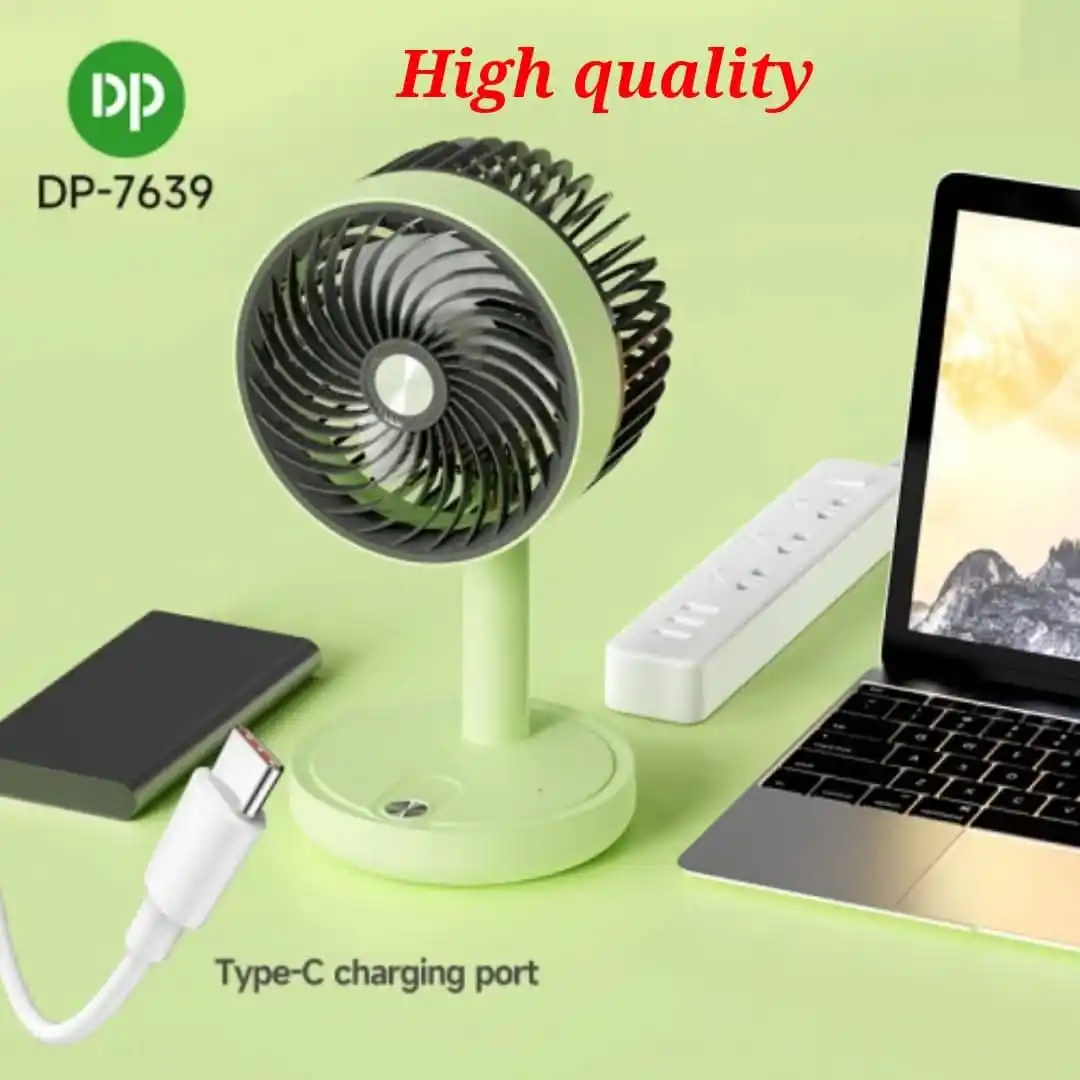 DP 7639 Model Rechargeable Portable Table Fan