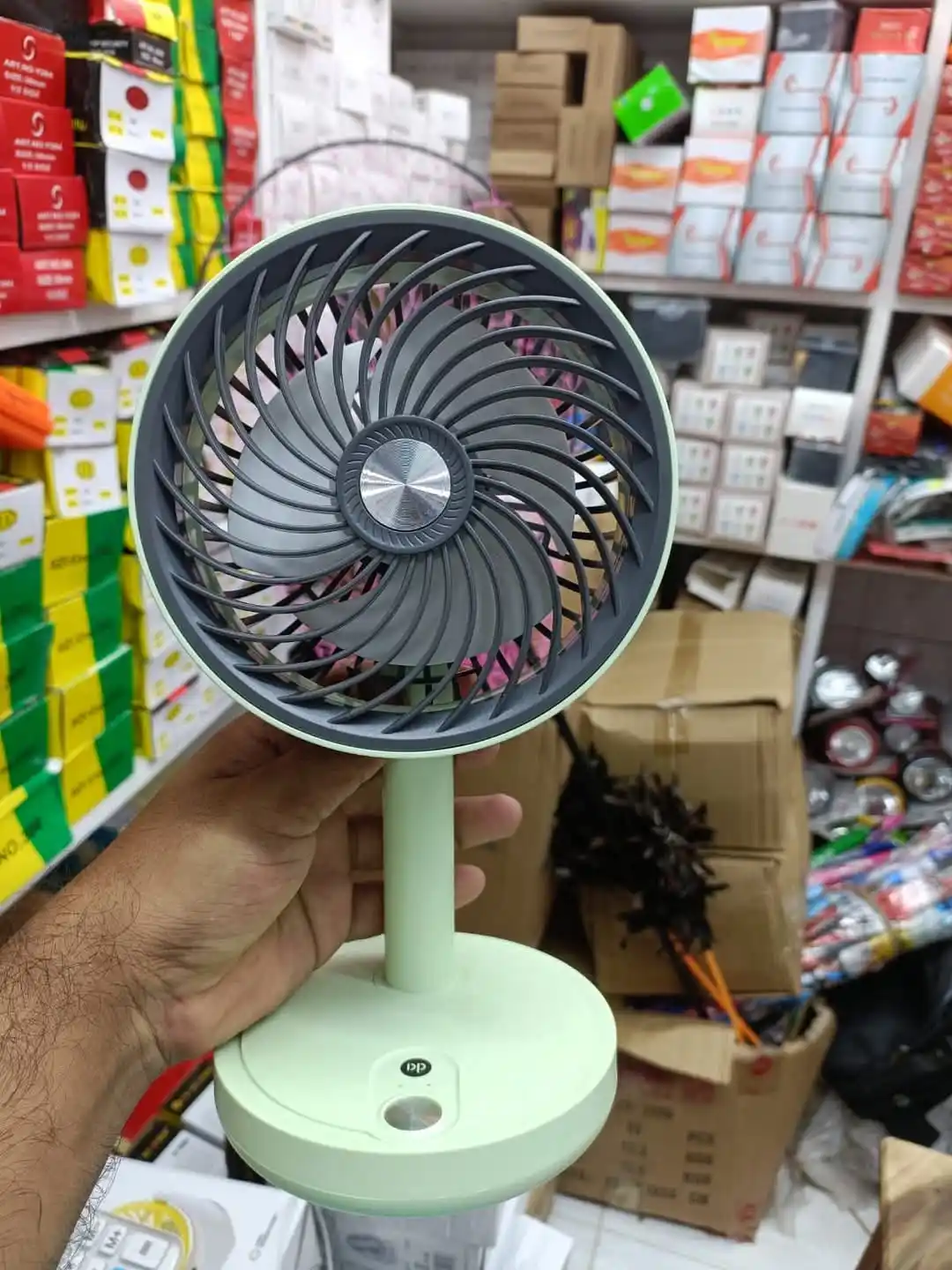 DP 7639 Model Rechargeable Portable Table Fan