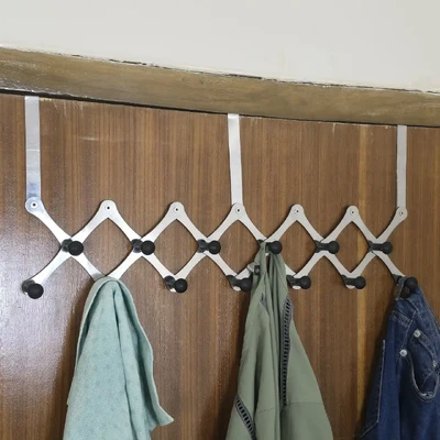 13 hooks portable ss door hanger